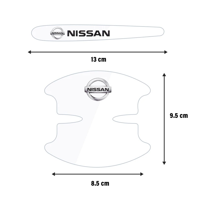 Transparent Car Door Handle Scratch Protectors FULL SET